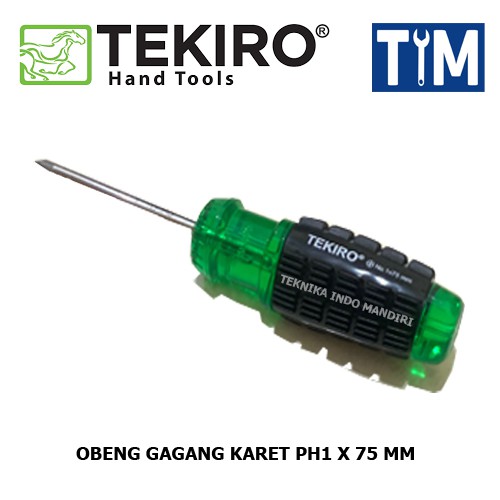 TEKIRO Obeng Gagang Karet PH1 x 75 mm