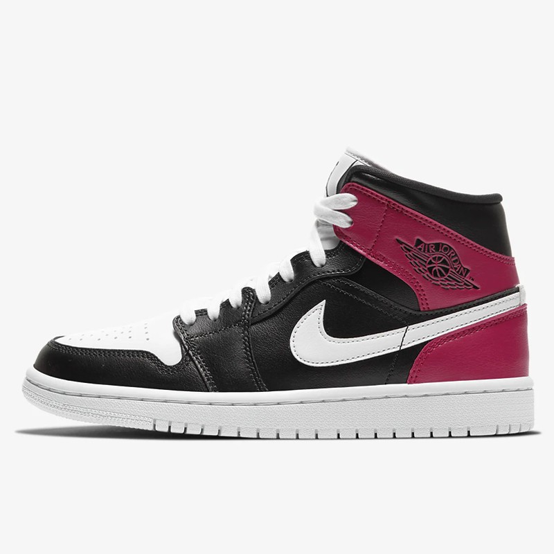 jordan aj 1 mid red and black