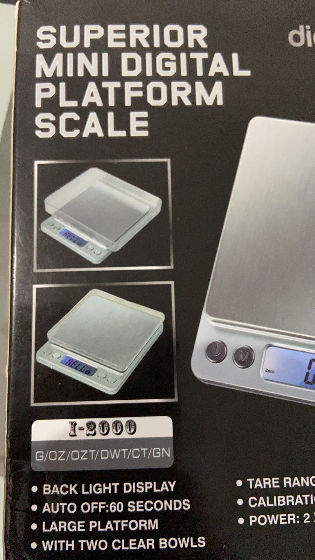 Taffware Digipounds Timbangan Dapur Mini Digital Scale 3000g 0.1g - I2000 - Silver