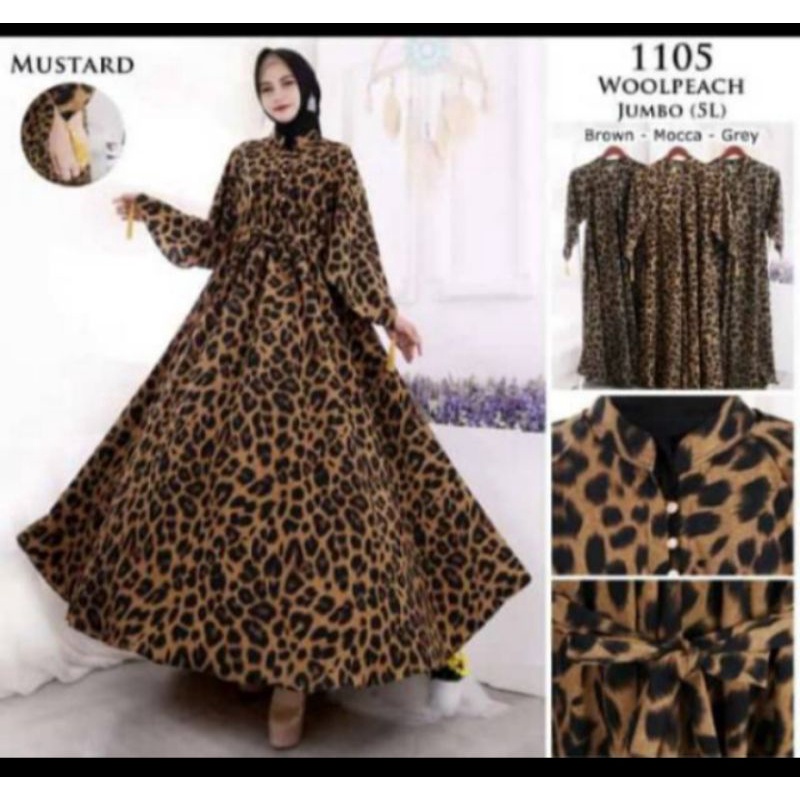 Gamis Leopart luna jumbo