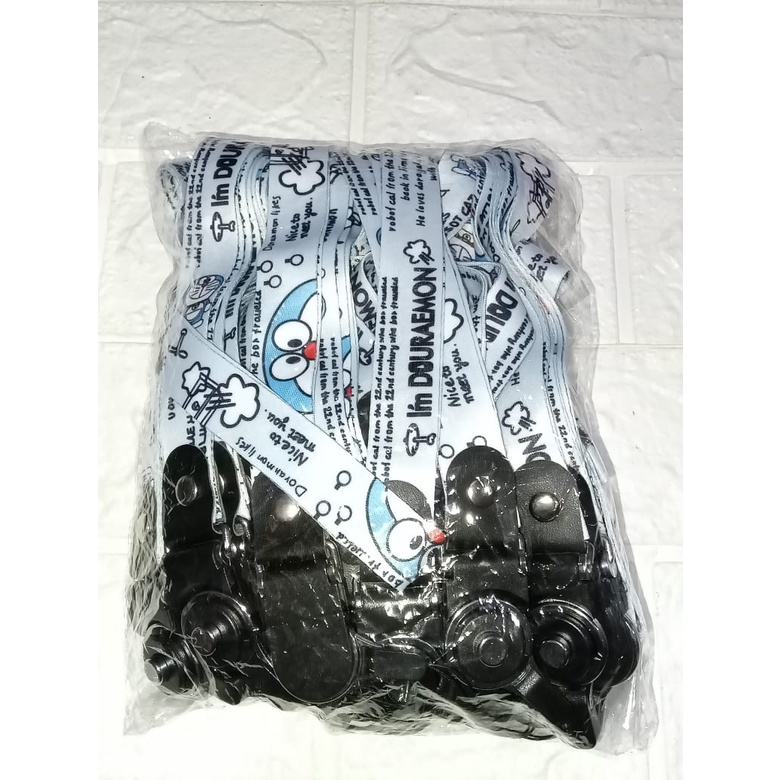 [ISI 25PCS] GROSIRAN TALI GANTUNGAN MOTIF DORAEMON &amp; GARFIELD TERMURAH HIGH QUALITY