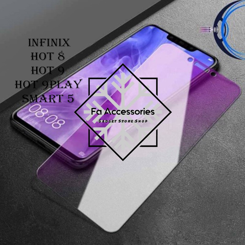 FA Tempered glass infinix hot 8 9 9play 10 10s 11 s smart 5 antiradiasi blue light screen protector