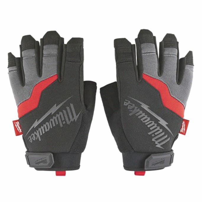 MILWAUKEE Fingerless Work Gloves / Sarung Tangan Kerja Tanpa Sarung Jari