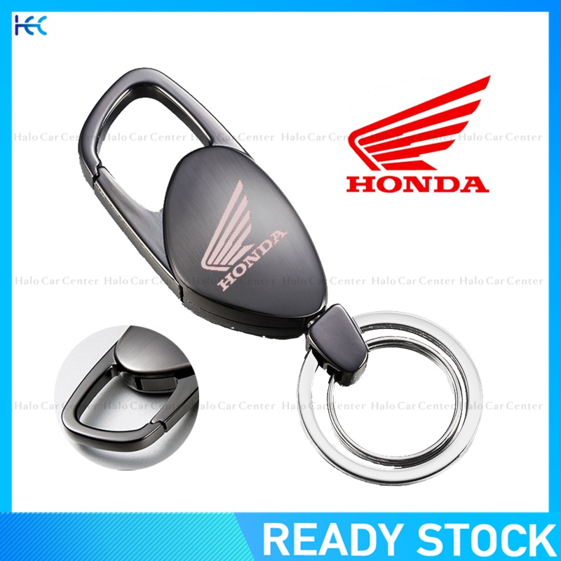 【Ready stock】New Creative Alloy Meta keychain with logo for Honda Motor