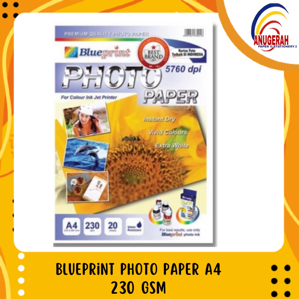

Blueprint Photo Paper A4 230 gsm (PAK)