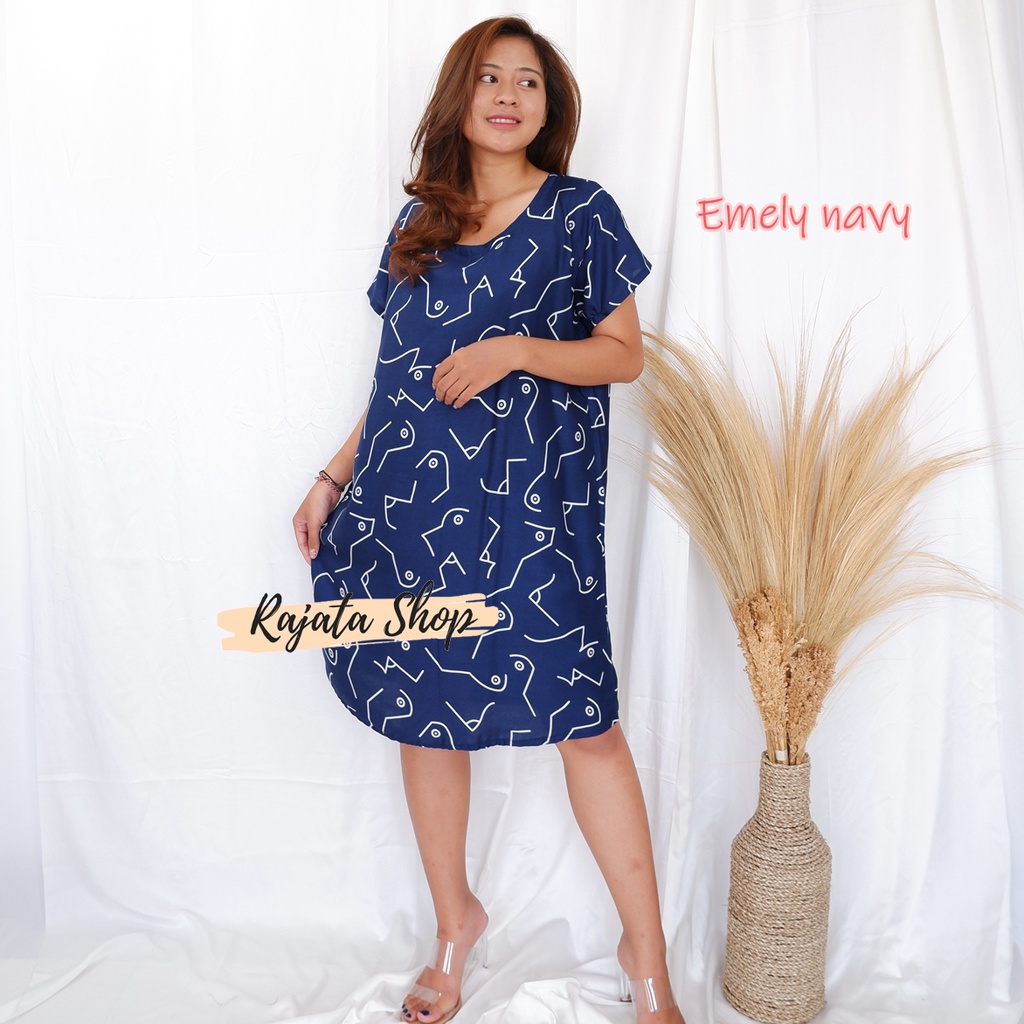 Daster Bali Dress Bali-DST EMELY NAVY