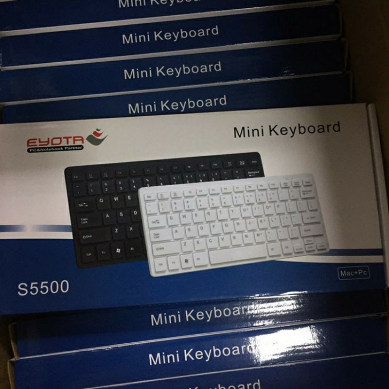 [MURAH] Keyboard komputer EYOTA S5500 Mini Cable USB Original - Hitam