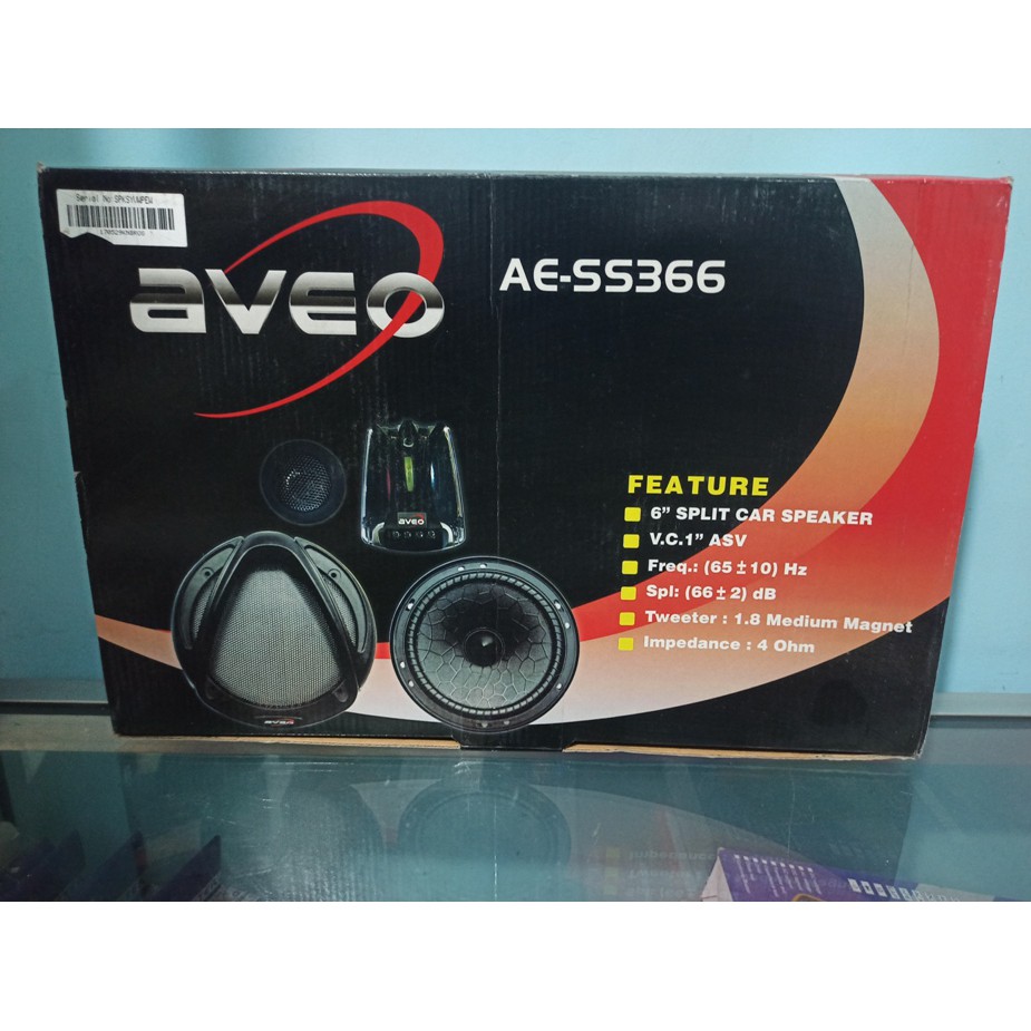 Speaker mobil Split 6inch VOKAL TWEETER crosover AVEO AE SS366