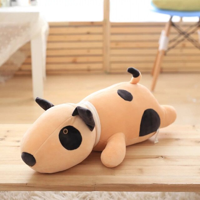 Boneka Anjing Bull Terrier Dog Plush Doll ukuran 55cm