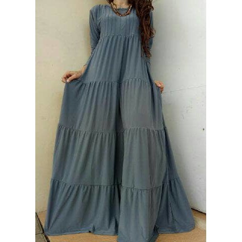 Grey - Gamis Jersey Korea Model Unpak