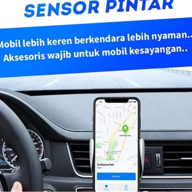 BAROKAH GAMIS Wireless Charging Mobil Dudukan Ponsel Pintar Tempat Charger hp Mobil