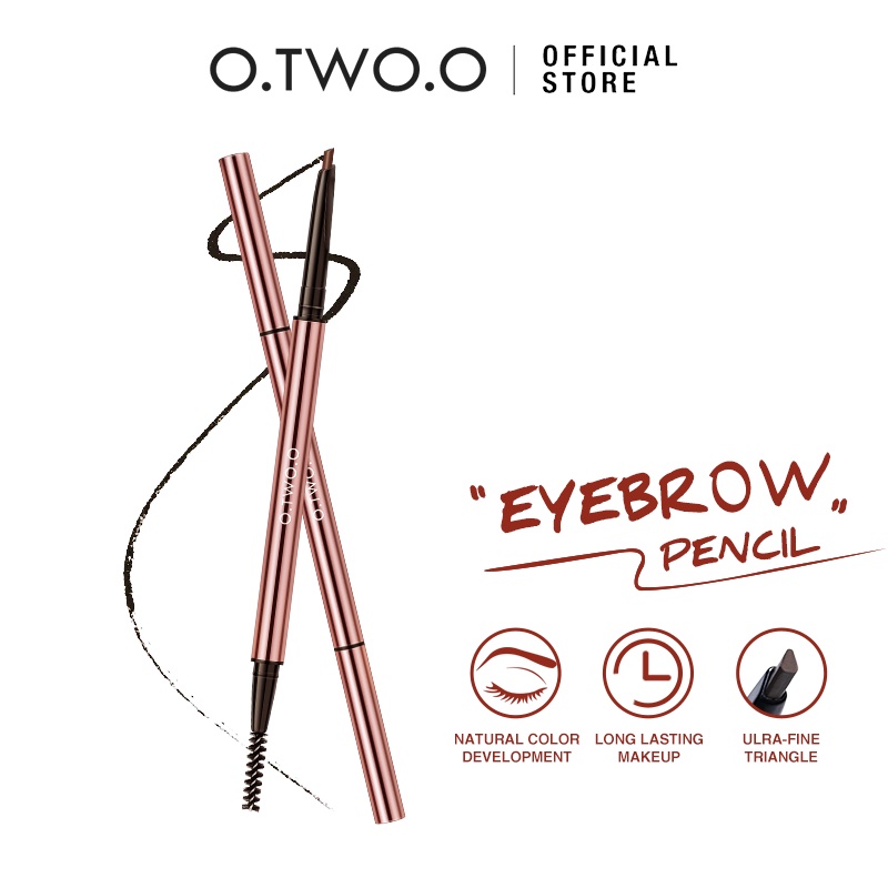 O.TWO.O Eyebrow Pencil Waterproof Double-headed High Pigment Long Lasting Eye Brow Makeup