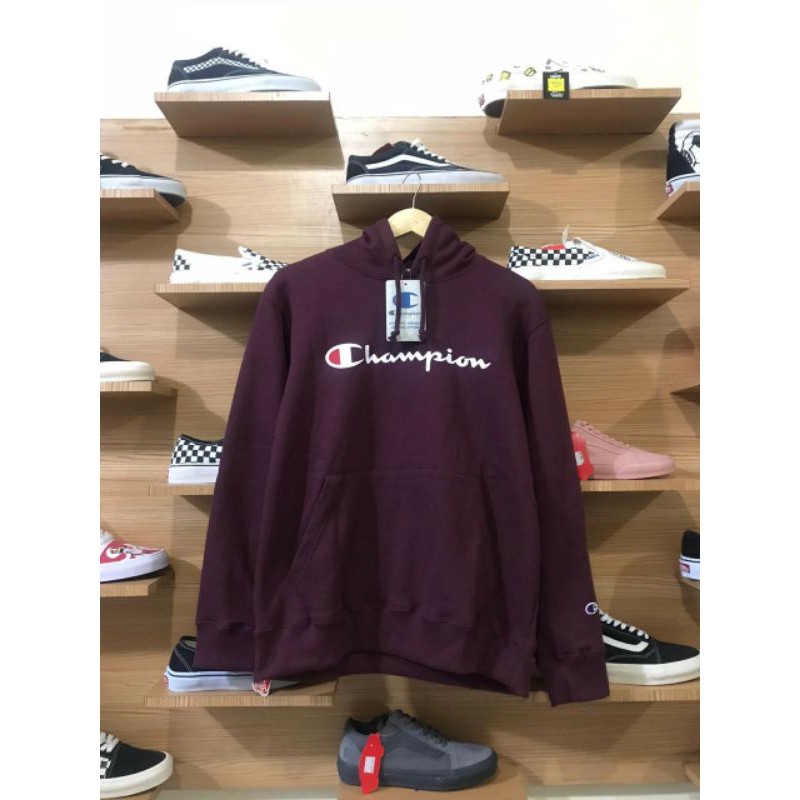 ( COD ) 100 % ORIGINAL CMT HODIE CHAMPION SCRIPT MERAH MAROON