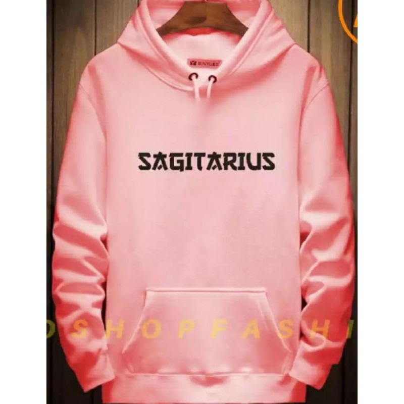 jaket pria wanita sweater hoodie horoscope sagitarius