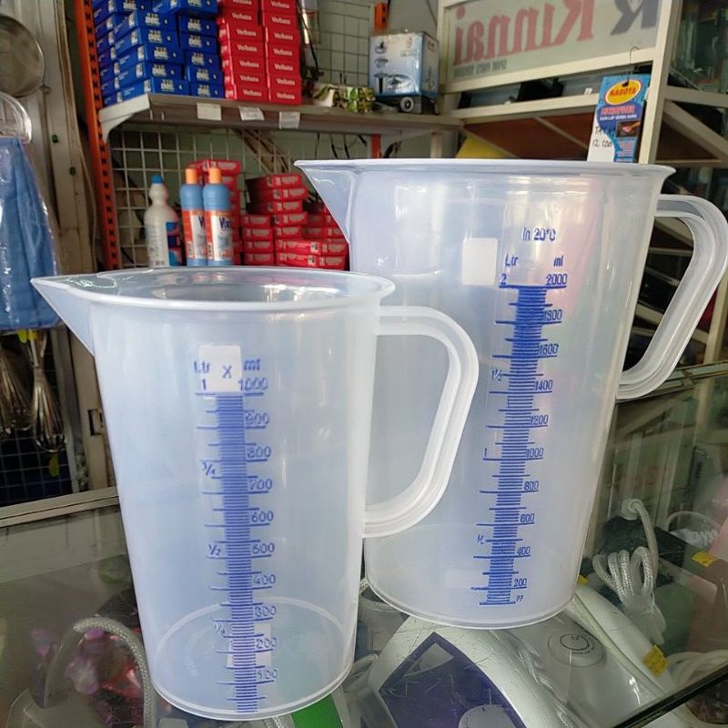 gelas ukur green leaf 2 liter & 1 liter