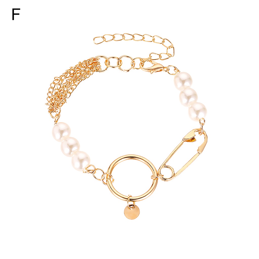 Hu Hu Hu Hu Hu Alat Bantu Pasang Kacamata♡ Gelang Tangan Rantai Tebal Bahan Alloy Gaya Retro Untuk Wanita