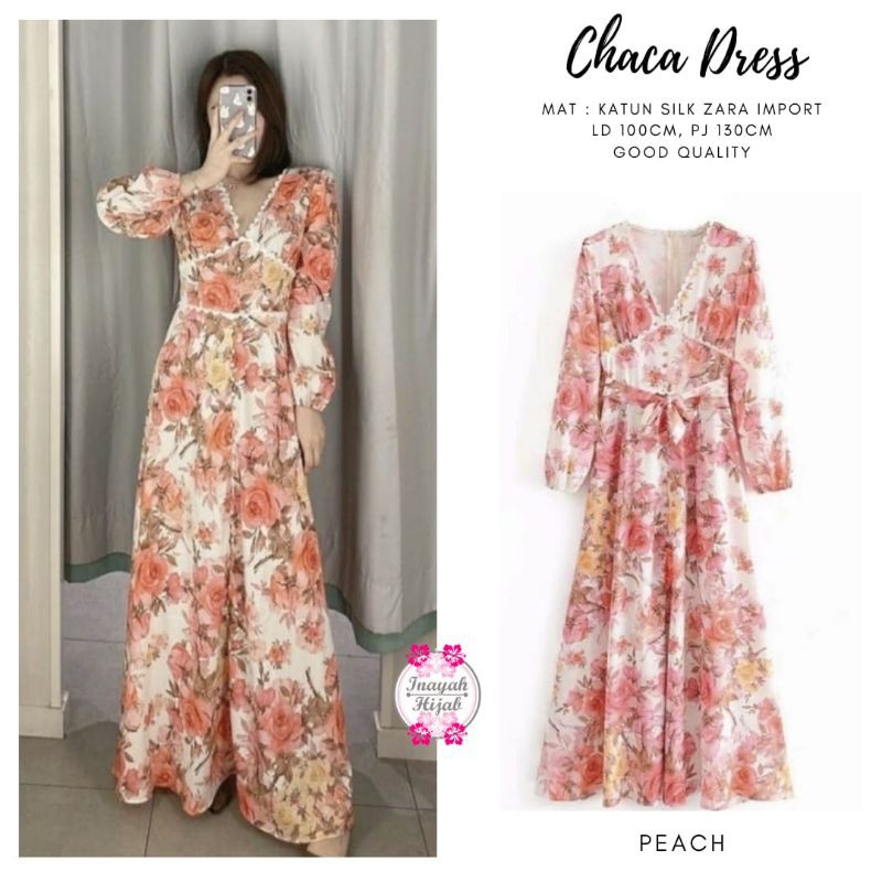 Dress Wanita - Dress Silk Zara Import - Chaca Dress