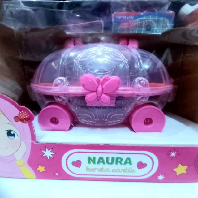 MAINAN ANAK NAURA KERETA CANTIK Y1/Naura Kereta Cantik - Mainan Make Up Anak - Mainan Edukasi