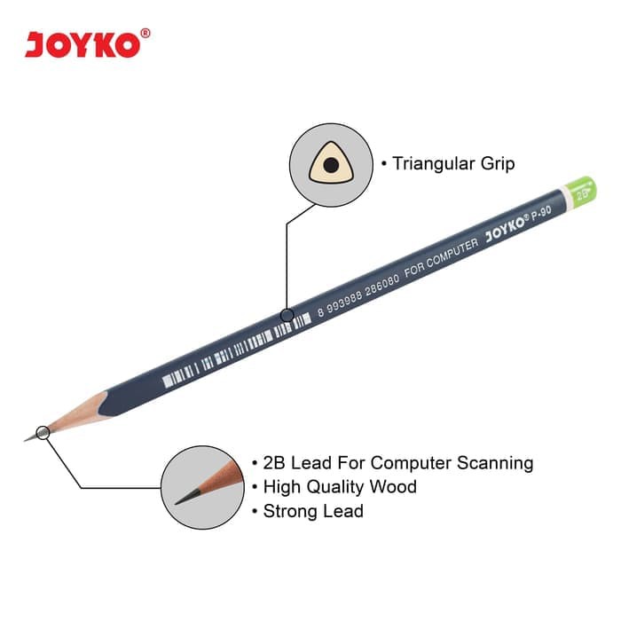 

OPEN SALE PENCIL / PENSIL JOYKO P-90 / 2B / 1 BOX 12 PCS