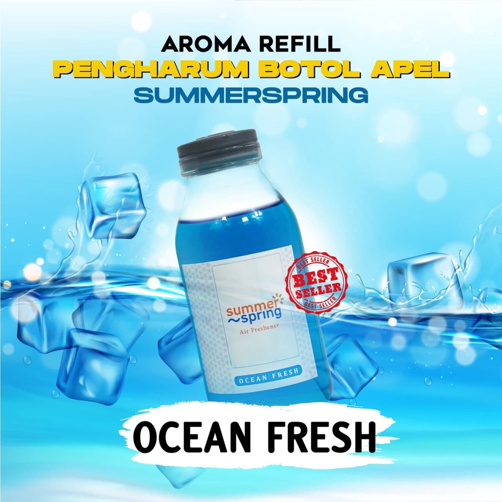 Parfum Mobil Pengharum Ruangan Pewangi Kamar Tidur Harum Summer Spring | Refill Apel | Ocean Fresh