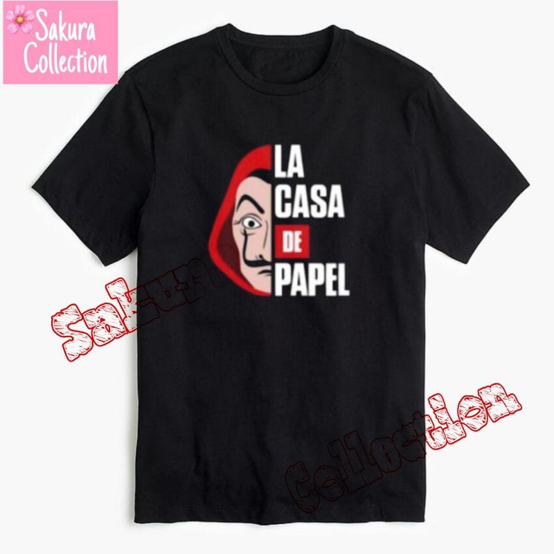 Kaos MONEY HEIST LA CASA DE PAPEL Pria Wanita