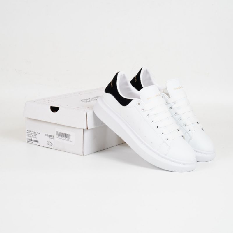 Sepatu Alexander McQUEEN WHITE/BLACK 100% BNIB