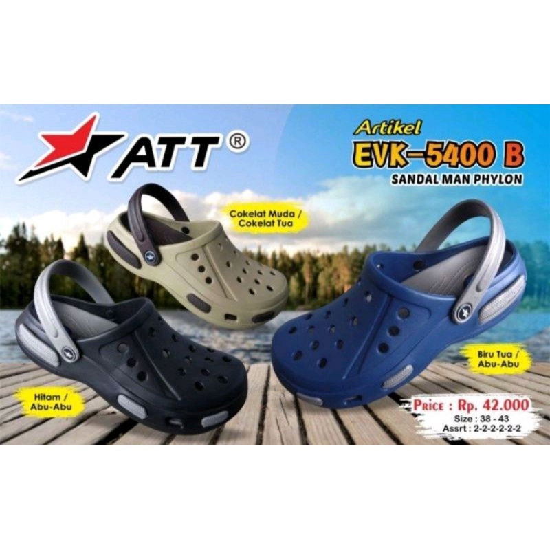 sogo ATT EVK 5700 Dan EVK 5400 Sendal Pao Pria Sandal Selop Laki Laki Sandal Flip Flop Original