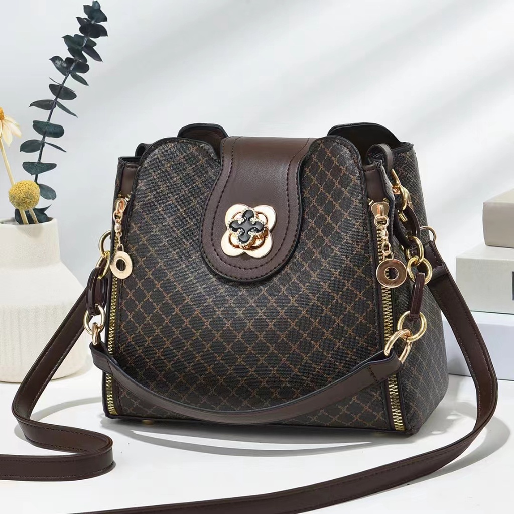 BJ60320 - BEIGE/BLACK/COFFEE/FLOWER BROWN/FLOWER COFFEE - TAS SLEMPANG WANITA FASHION IMPORT MODIS ELEGAN TERMURAH TERLARIS TERBARU BAGSTORE JAKARTA TAS BATAM ZC0320 BQ3527 LT2155 EL4672 JT18000