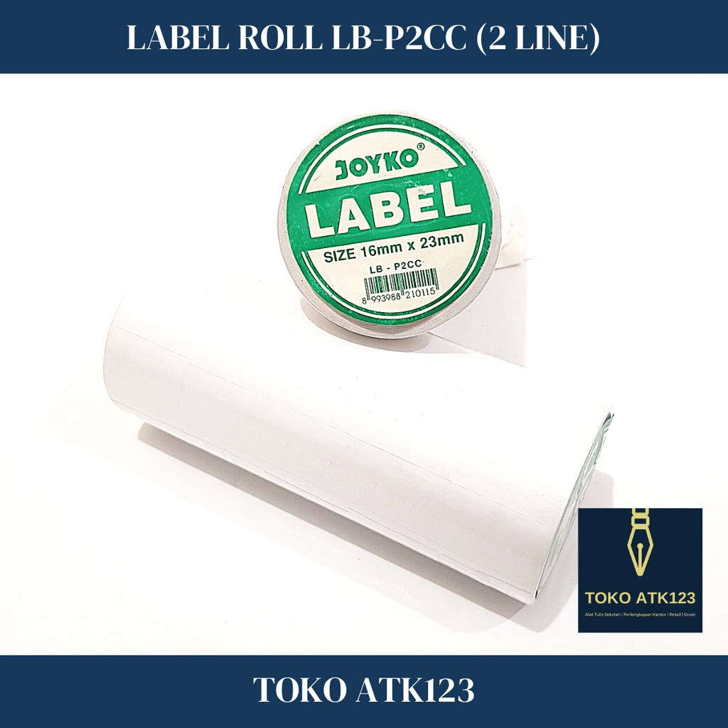 Kertas Label Harga Joyko LB - P2CC (2 Baris / 10 Roll)