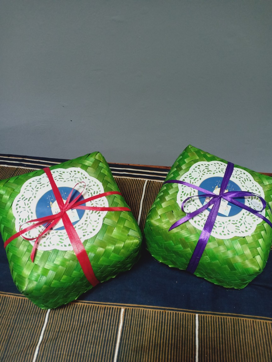 Besek Bambu Warna 18x18