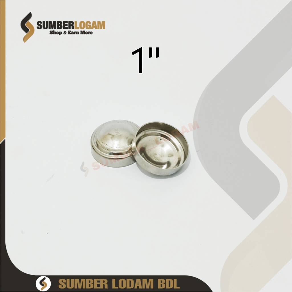 Aksesoris Stainless Dop / Tutup Luar Pipa 1" inchi