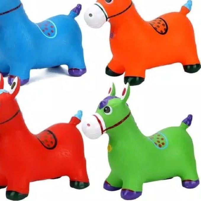 ❤ Animal Jumping Kuda-Kudaan Karet / Mainan Kuda Karet Musik Lampu ?
