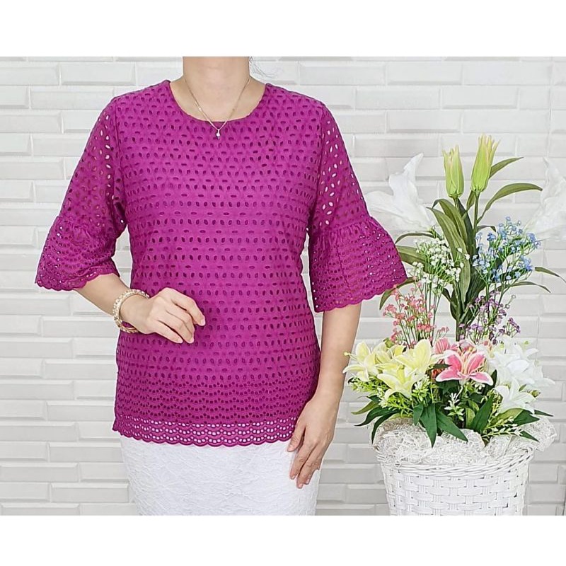 Blus Katun bolong Jumbo