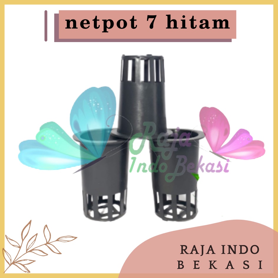 Paket 1000Pcs Netpot 7cm Tinggi Hitam Diameter 5cm Tebal - Netpot 7 Cm Hidroponik Grosir Murah