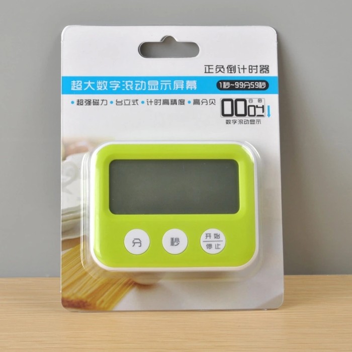 Timer Masak Digital LCD With Strong Magnetic Loud Alarm Count Down