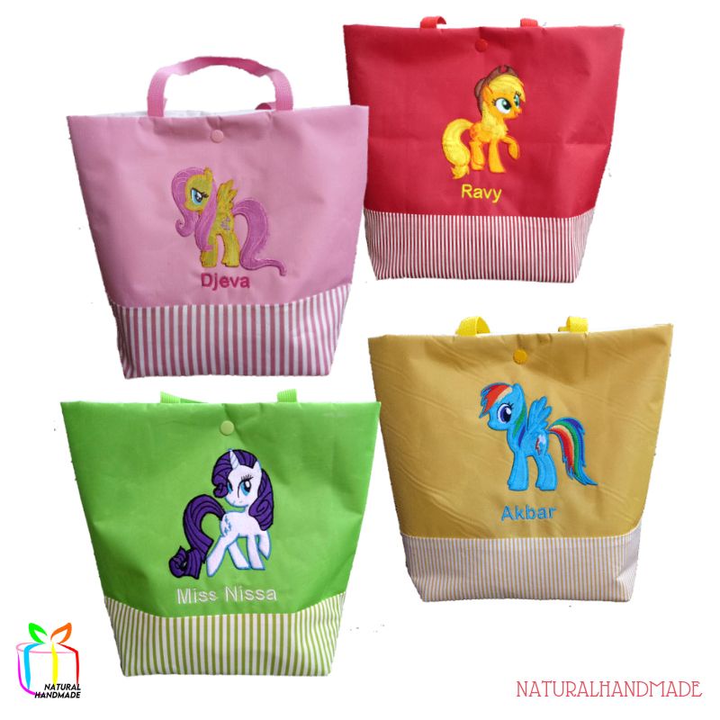 

Souvenir Ulang Tahun Custom Goodie Bag Totebag My Little Pony Kuda Poni