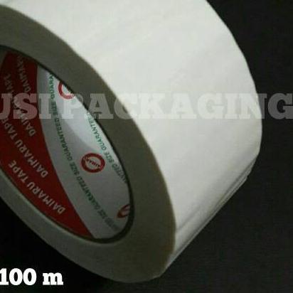 

♢ ISOLASI PUTIH 100M/SELOTIP/LAKBAN DAIMARU/OPP/TAPE/LAKBAN POLOS ☂