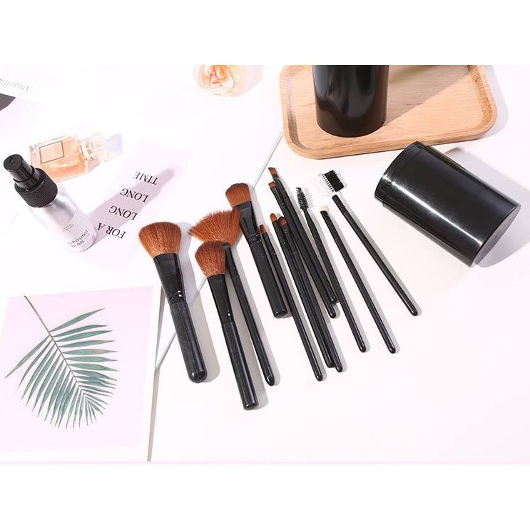 Adda Home - Alat Make Up Brush Set 12pcs Kuas Kosmetik