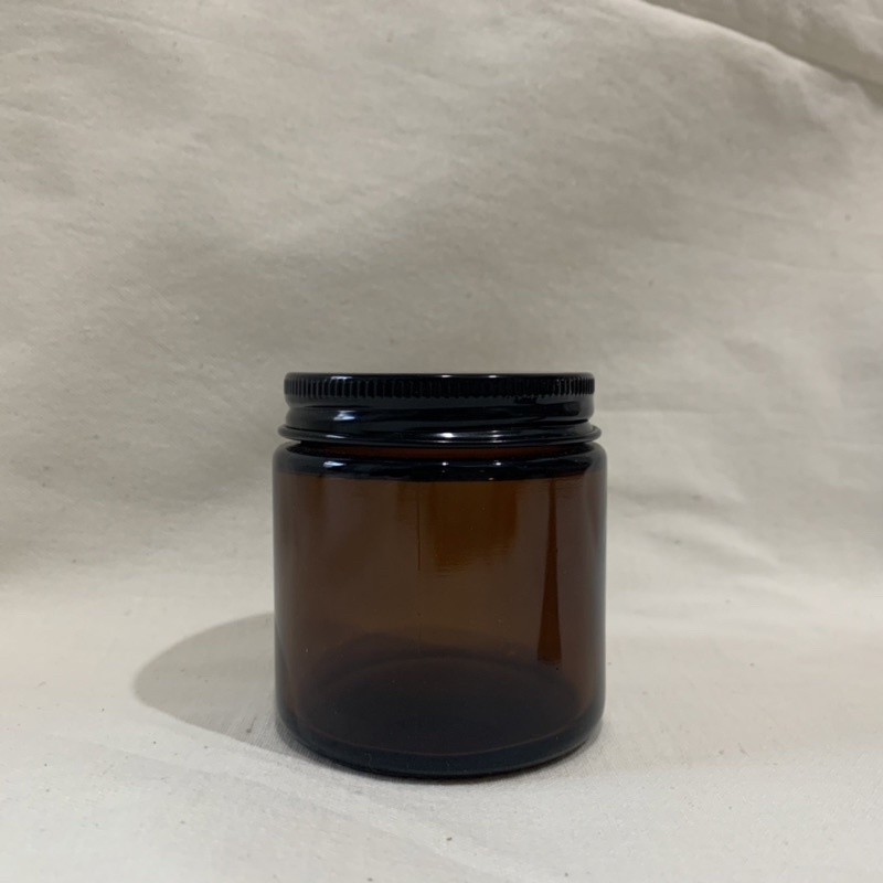 Amber Jar 100ml / Jar Kaca / Jar Lilin / Jar Pomade / Jar Kaca / Toples