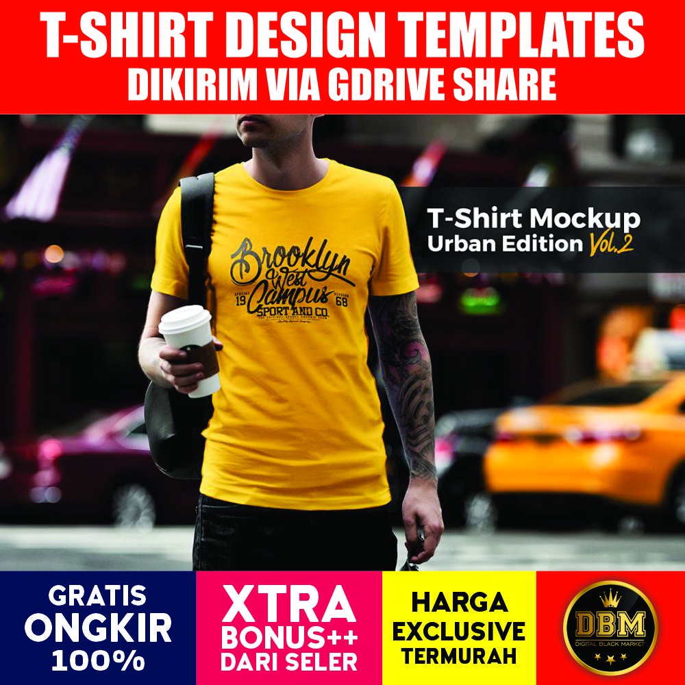 T-Shirt Mockup Urban Edition - Photoshop