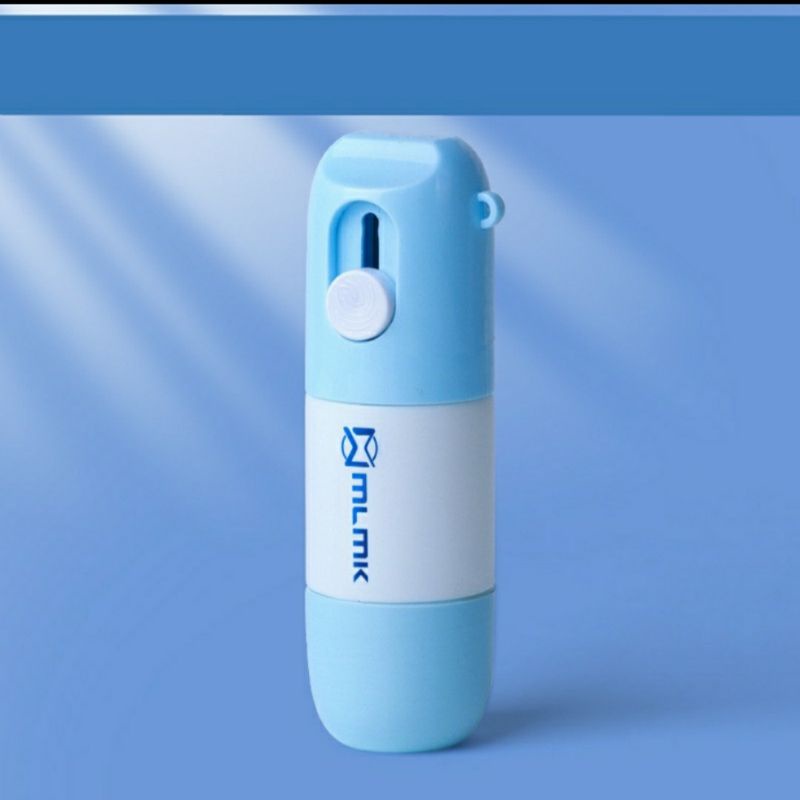 

D3W! 2 in 1 Refillable Thermal Paper Correction Fluid with cutting Tool Box Penghapus resi paket