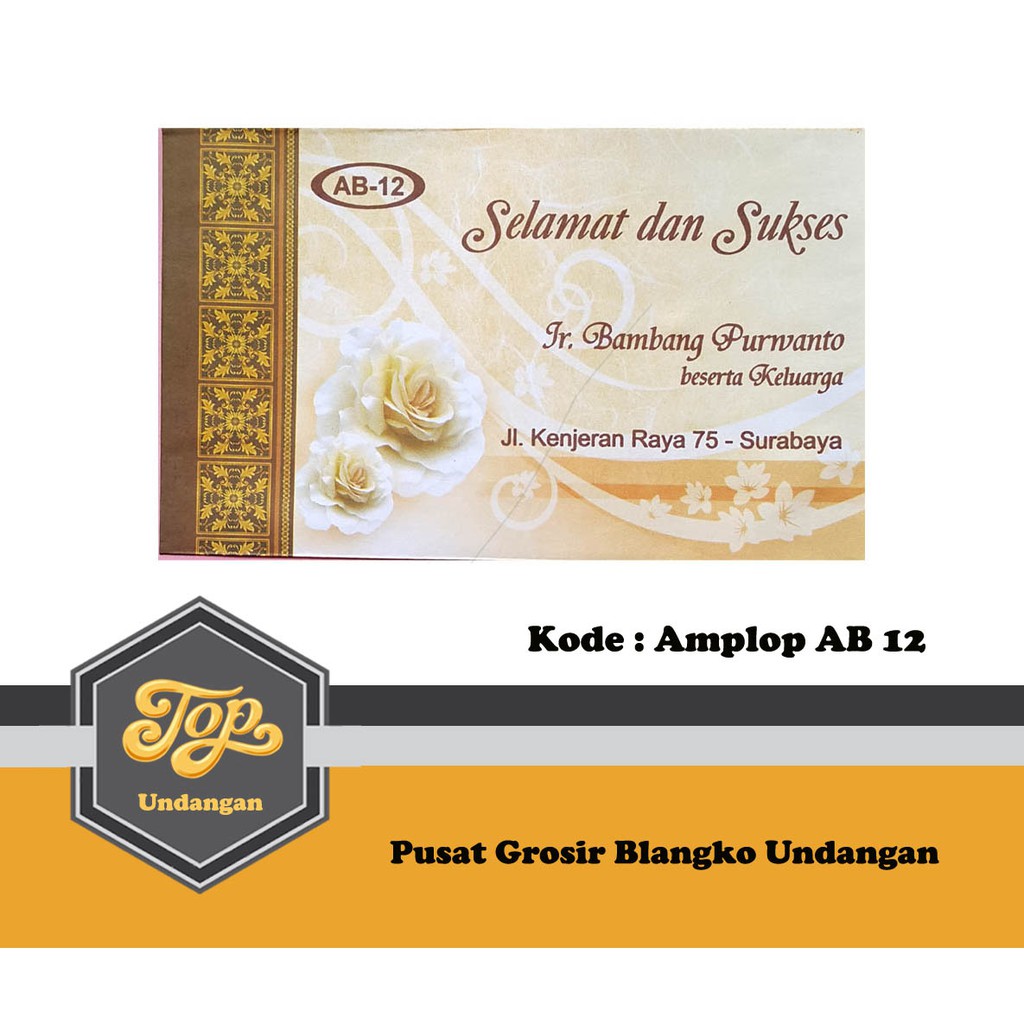 

Amplop Falah AB 12 Harga Murah isi 50 Tanpa Cetak Tulisan