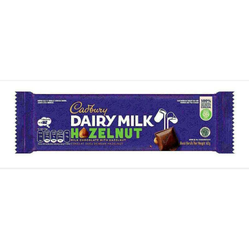 

Cadbury Dairy Milk Hazelnut Chocolate 62gr