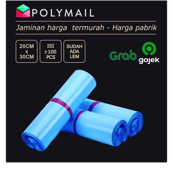 

Jualan Plastik Polymailer Glossy Sky Blue 20X30 Cm Isi 100 Pcs Trendi