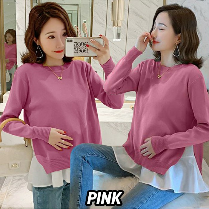 KARAKOREA 9000 Yura Knit and Blouse Set/Blouse Wanita Korea/kemeja wanita casual