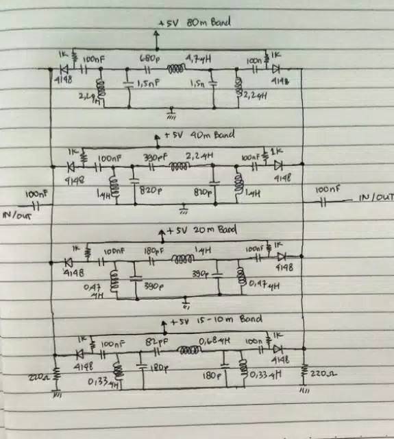 PCB BITX SSB Transceiver 4 Band