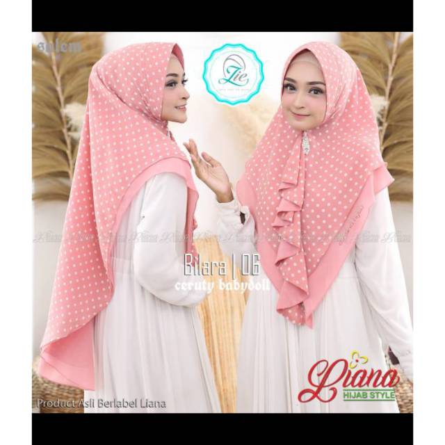 Liana hijab polka