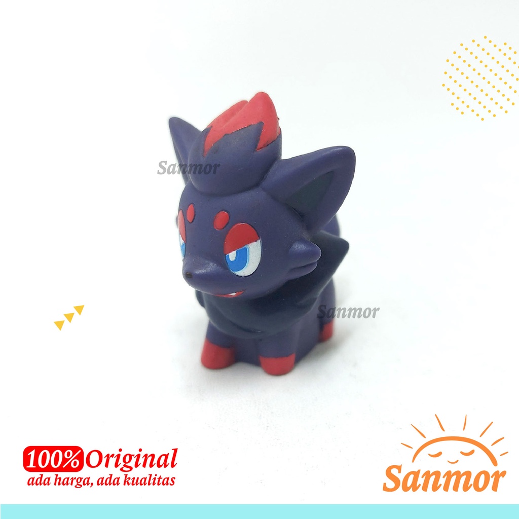Pokemon Finger Doll Soft Figure Zorua ORIGINAL + Sticker BANDAI