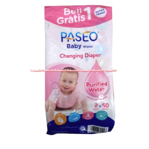 Paseo Baby Pink 50lembar With Jojoba Oil Beli 1 Gratis 1 Tissue 50 lembar Tisu Tisue Paseo Bebi