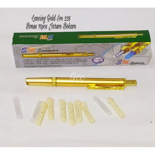 A1 Lancing Sammora Sm 228 Pen Bekam Sammora Gold [Dapat 10pcs Jarum]